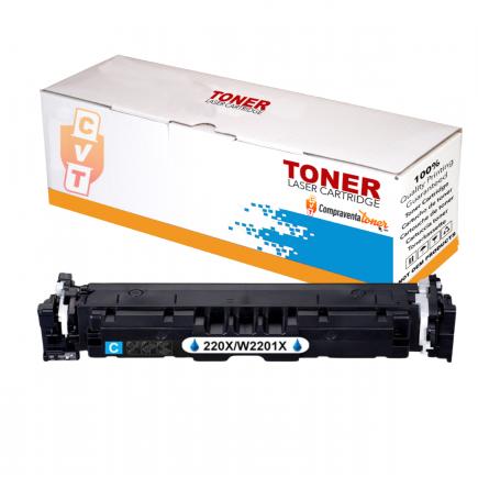 Compatible HP W2201X / 220X Cyan Cartucho de Toner para HP Color LaserJet Pro 4202 / MFP 4302 / MFP 4303 (No funciona en impresoras que terminan en E)