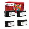 Compatible Pack 4 HP 963XL Negro, Cyan, Magenta, Amarillo Cartuchos de Tinta (No funciona en impresoras que acaban en E)