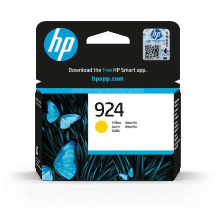 HP 924 / 4K0U5NE Amarillo Cartucho de Tinta Original para HP Officejet Pro 8122e / 8124e / 8125e / 8132e / 8134e / 8135e