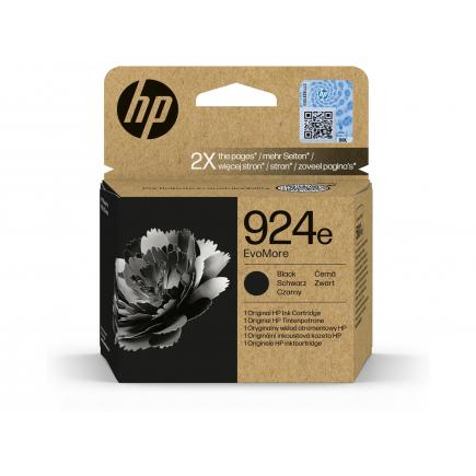 HP 924e / 4K0V0NE Negro Cartucho de Tinta Original para HP Officejet Pro 8122e / 8124e / 8125e / 8132e / 8134e / 8135e