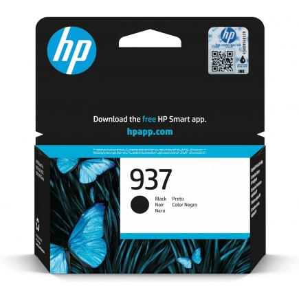 HP 937 Negro Cartucho de Tinta Original - 4S6W5NE