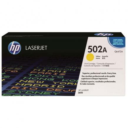 HP Q6472A Cartucho de Toner Original Amarillo HP 502A