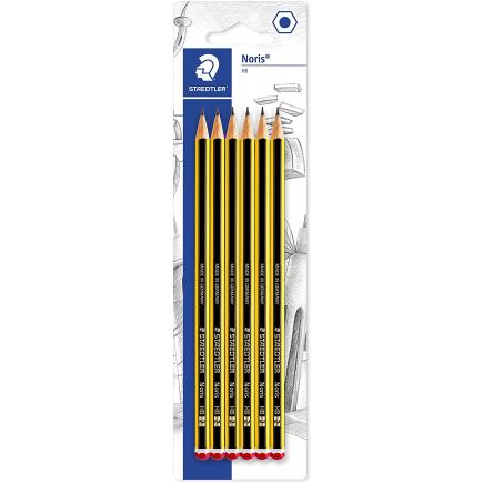 Staedtler Noris 120 Pack De 6 Lapices De Grafito Hexagonales - Mina 2HB ...