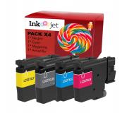 Compatible Pack x4 Brother LC-527XL / LC527XLVAL Cartuchos de Tinta Pigmentada para Brother MFC-J4350DW / MFC-J4550DW Compatible Pack x4 Brother LC-527XL / LC527XLVAL Cartuchos de Tinta Pigmentada para Brother MFC-J4350DW / MFC-J4550DW